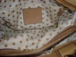 COACH Light Brown Tan Color Leather Handbag Purse  