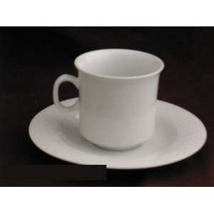  Lynns China Pearl Solitaire Cups & Saucers: Kitchen 