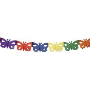  Multicolor Butterfly Paper Garland
