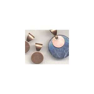 13mm Plate Bail for Gluing, Antique Copper Plated Arts 