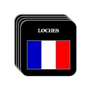 France   LOCHES Set of 4 Mini Mousepad Coasters 