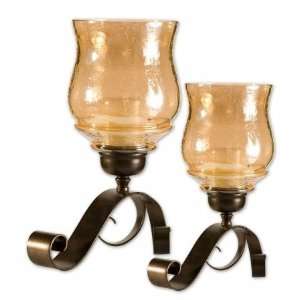  Set of 2 Joselyn Iron Candle Holder: Home & Kitchen