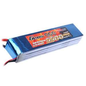    Gens ace 5500mah 4S1P 14.8V 25C Lipo battery pack Toys & Games