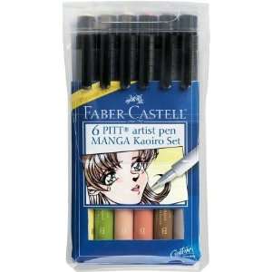   FC167134 Castell Pitt Manga Kaoiro Brush Pen   Set of 6 Toys & Games