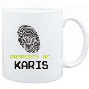  Mug White  Property of _ Karis   Fingerprint  Female 
