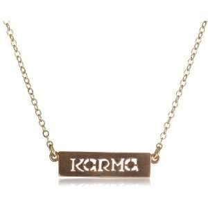  Dogeared Jewels & Gifts Karma Rose Gold Dipped Sign 