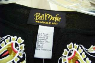 Lot Bob Mackie Sweater Koos Silk Shirts S Teal Paisley  