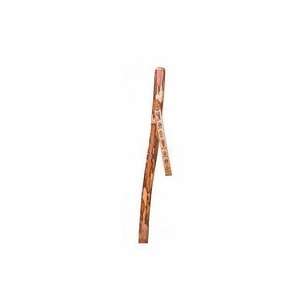  Hiking and Walking Stick with Paw Print Leather Strap: Sports