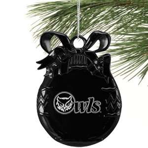  Kennesaw State Owls Black Flat Ball Ornament: Sports 