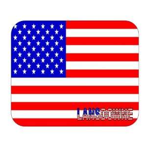  US Flag   Lansdowne, Pennsylvania (PA) Mouse Pad 
