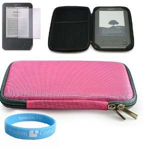 New Nylon Pink Thin Hard Case for new kindle 3 Kindle Wireless Reading 