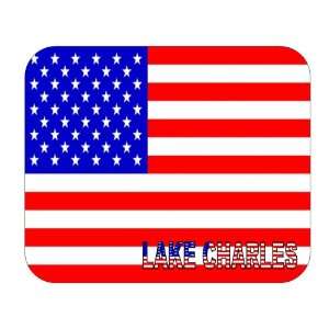  US Flag   Lake Charles, Louisiana (LA) Mouse Pad 