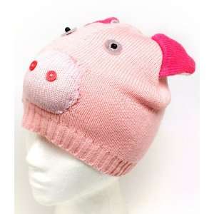   : Pink Pig Animal Winter Hat Animal Knit Beanie Hat: Everything Else