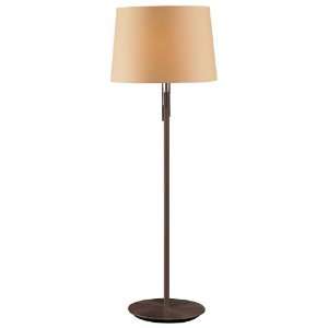   Floor Lamp with Illuminator, Hand Brushed Old Bronze with Kupfer Shade