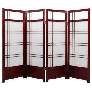  Low Kumo Classic Shoji Room Divider in Rosewood Number of 