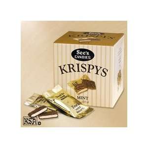 Sees Candies 8 oz. Mint Krispy(r) Grocery & Gourmet Food
