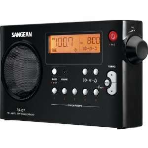   D7 BK DIGITAL AM/FM PORTABLE RADIO (BLACK) (PR D7 BK): Office Products