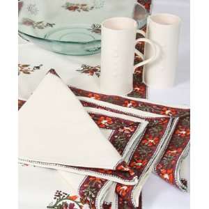 Grehom Table Napkins (Set of 4)   Terracotta Flower Bouquet; Beautiful 