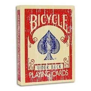  Magic Makers Faded Rider Back Red Bicycle Deck  Limited 