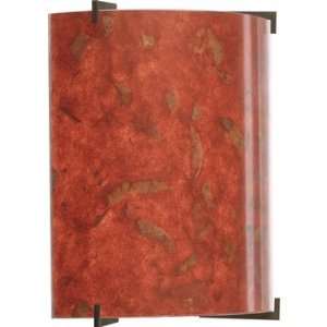 Progress P7003 20RP CFL Wall Sconce with decorative handmade Red Paper 