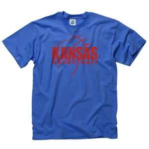   Kansas Jayhawks Royal Primetime Basketball T Shirt