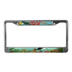  Ocean Life Art License Plate Frame by CafePress 