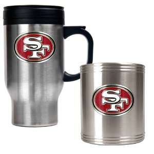  San Francisco 49ers NFL Travel Mug & Stainless Can Holder 