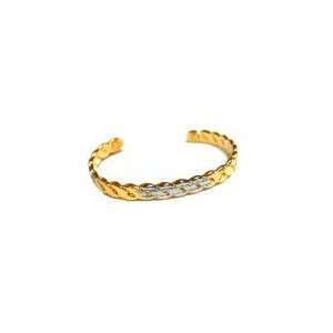  Magnetic Pain Releif Therapy Bracelet in Gold Rope Design 