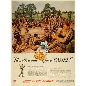  1944 Ad R J Reynolds Tobacco Camel Cigarettes WWII 