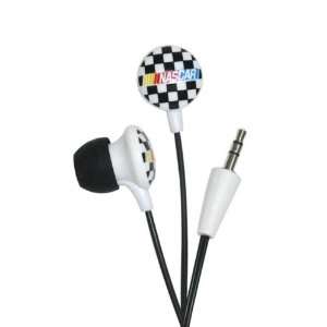   NASCAR EARBUDS WITH RACING LOGO   RCF10265CHKR: Office Products