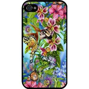  Rikki KnightTM Butterfly Art Design Black Hard Case Cover 
