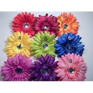  12 Gerbera Daisy Flower Heads Assorted Colors