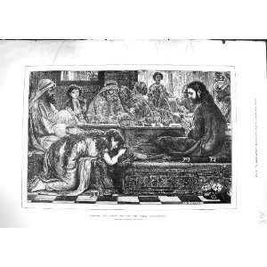  1881 Scene Jesus House Pharisee Lawson Antique Print