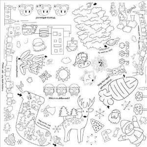  Maze Coloring Play Mat: Toys & Games