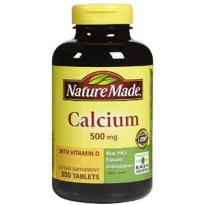  Nature Made Calcium 500 mg + Vitamin D Tabs Health 
