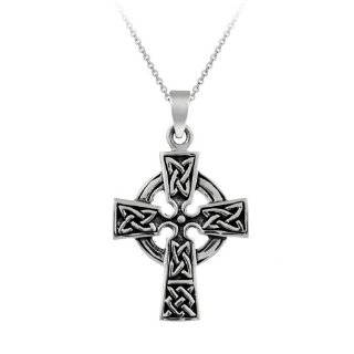  Pewter Celtic Cross Pendant Renaissance Jewelry Christian 