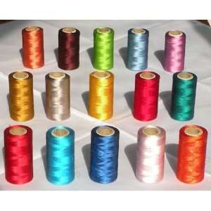   Machine Embroidery Thread Spools Bright Colours Arts, Crafts & Sewing
