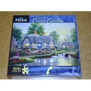    Cottage Getaway 500 Piece Jigsaw Puzzle 19 X 13 Toys & Games