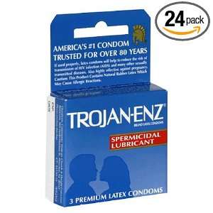  Trojan Spermicidal Lubricant Condoms 3ea/pack 2 Pack 