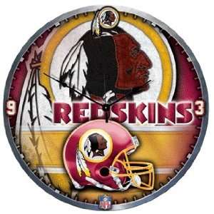NFL Washington Redskins Clock   High Definition Art Deco XL Style 