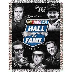  NASCAR Hall of Fame Commemorative Tapestry Throw (48x60 