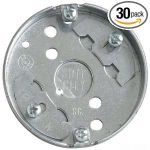 Steel City 36115C 30 Outlet Box, Round, Drawn Construction, 3 1/4 Inch 