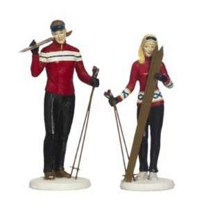 Mini Ski Couple Figurines (set of 2):  Sports & Outdoors