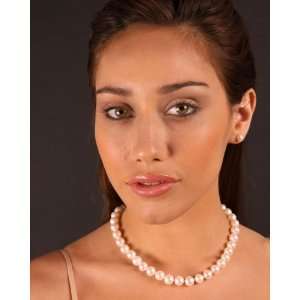  10 11mm White Freshwater Pearl Necklace AAAA, 24 Inch 