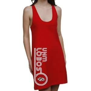   Ladies Retro Juniors Racerback Dress   Cherry