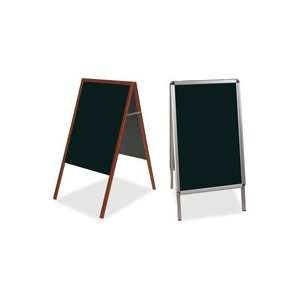   Display Board,1 7/10x24x47,BK Surface/AM Frame: Office Products
