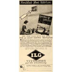   Ilgair I L G Electric Ventilation   Original Print Ad