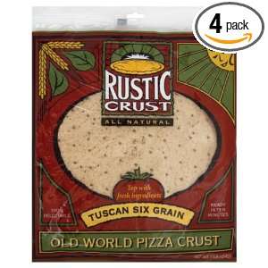 Rustic Crust Tuscan Six Grain 12 inch, 16 Ounce (Pack of 4)  