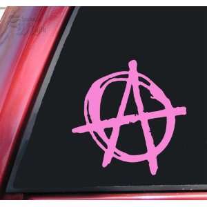 Anarchy Symbol Vinyl Decal Sticker   Pink