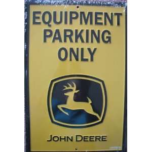  John Deere Parking Sign, Construction Yellow: Home 